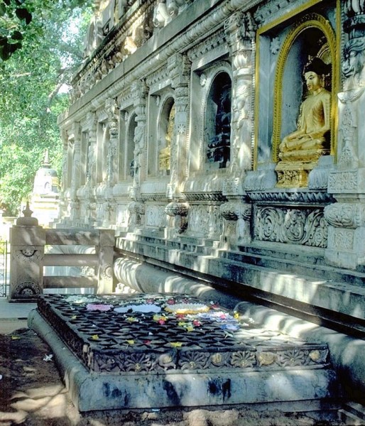 Vajrasana Diamond Throne of Ashoka at Bodh Gaya. 