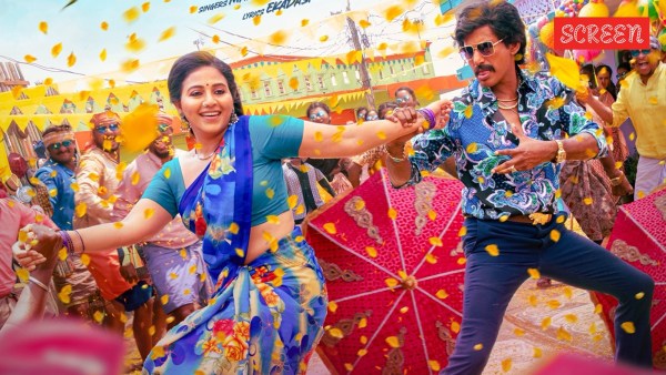 Vishal in one of his triple avatars along with Anjali in Magudam, his directorial debut