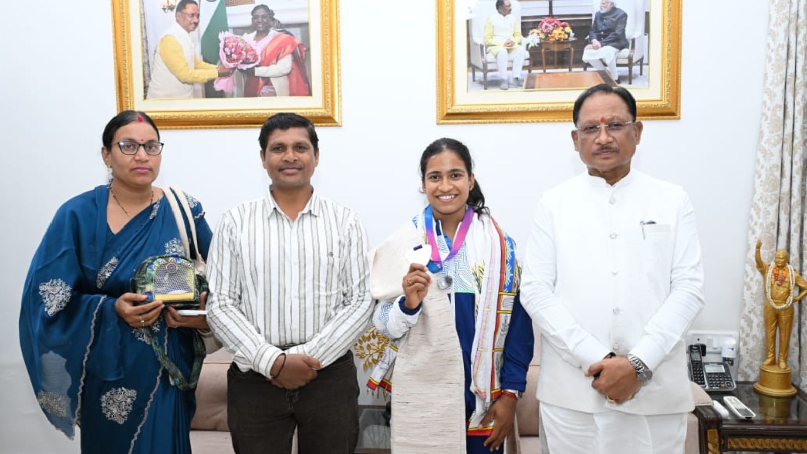Chhattisgarh CM announces Rs 30 lakh reward, out-of-turn DSP promotion for CWG silver medallist