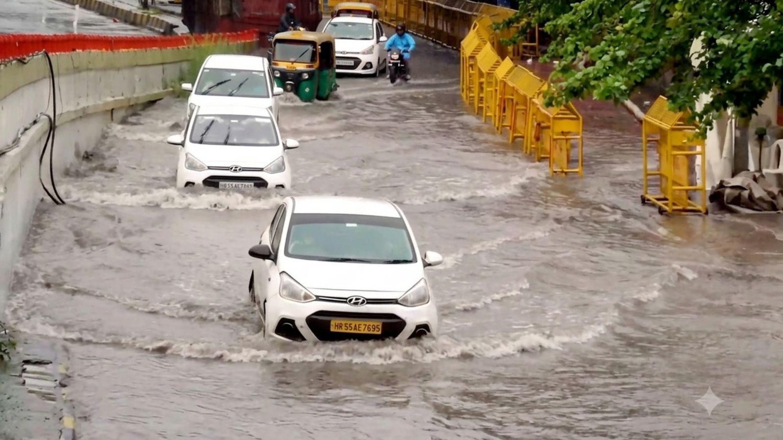Yellow alert today: Another wet day in Delhi, brief waterlogging even as cleaning of drains continues