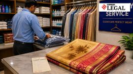 consumer court stained silk saree