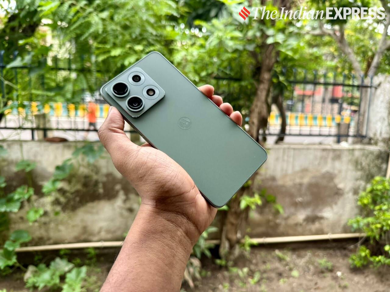 The Motorola Edge 70 Max combines a premium design, durable build and a large 7,100mAh battery in a flagship package. (Image: Bijin Jose/The Indian Express)