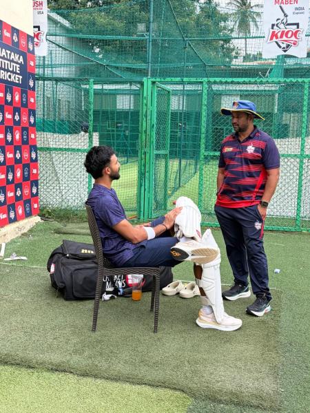 Mohammed Naseeruddin, Padikkal’s coach at the Karnataka Institute of Cricket (KIOC), had seen the work put in behind the scenes. (Mohammed Naseeruddin)
