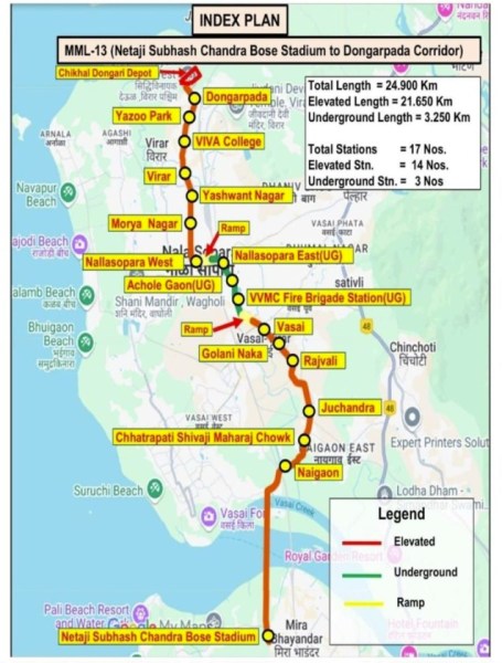  Metro 13 map