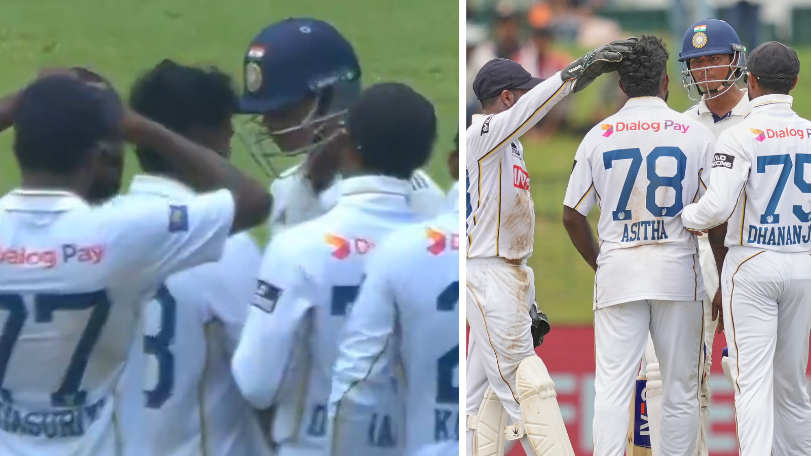 Watch: Yashasvi Jaiswal headbutts Asitha Fernando after falling for 45 in Colombo Test