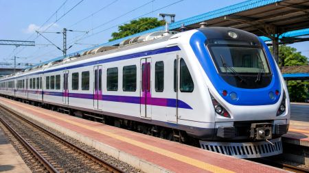 The Sealdah-Bangaon AC local train will operate six days a week (Image generated using AI)