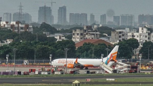 A Dammam-Delhi Air India Express flight landed in Ahmedabad after a bomb scare. (Express Photo)