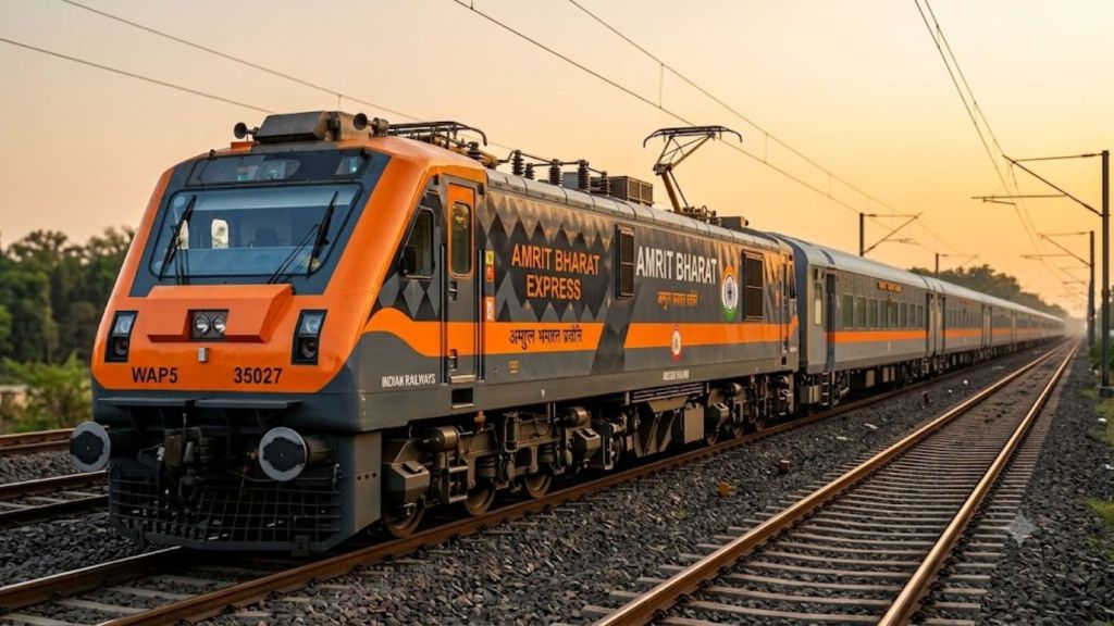Ahmedabad-Bhagalpur Amrit Bharat Express will start service on August 26, connecting Gujarat and Bihar through key railway stations. (Image: Western Railway/Enhanced using AI)