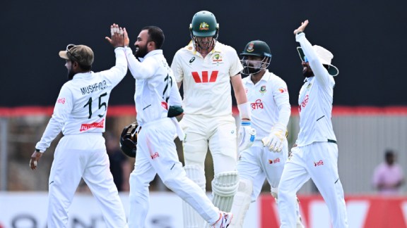 Bangladesh stunned a full-strength Australia side led by Pat Cummins in Darwin. (AP Photo)
