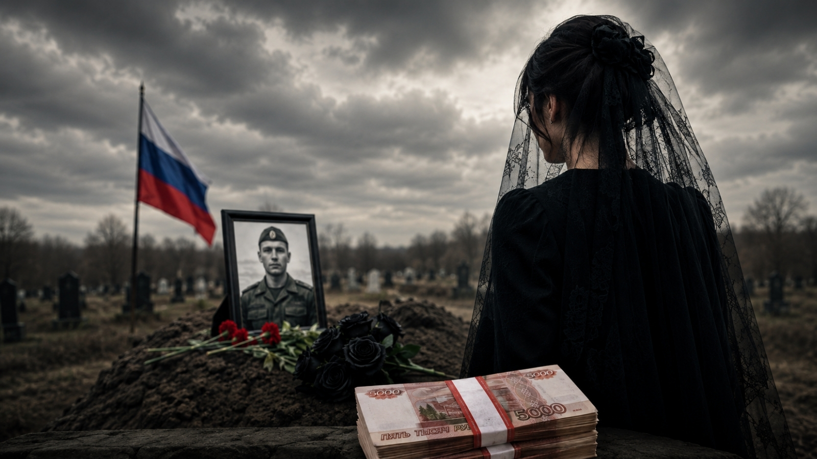 Editorial image for Russia’s ‘black widows’: Wartime marriages, a soldier’s death, and a payout