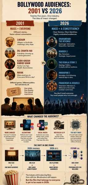 2001 vs 2026: Bollywood then and now