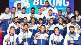 Seven boxers won gold at the 2026 CWG. (@WeAreTeamIndia Twitter)