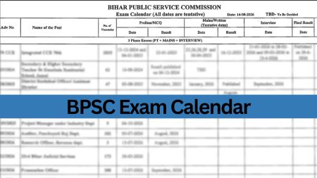 bpsc exam calendar 2026 august