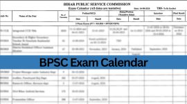 bpsc exam calendar 2026 august