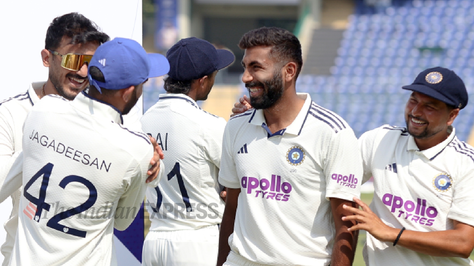 File image of Jasprit Bumrah during the India vs West Indies Test cricket match at the Arun Jaitley Stadium in New Delhi in October last year. (Express Photo by Praveen Khanna)