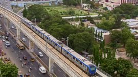 Chennai Metro Phase 2 has achieved 54% completion, bringing the city closer to improved airport and railway station connectivity. (Image: CMRL)