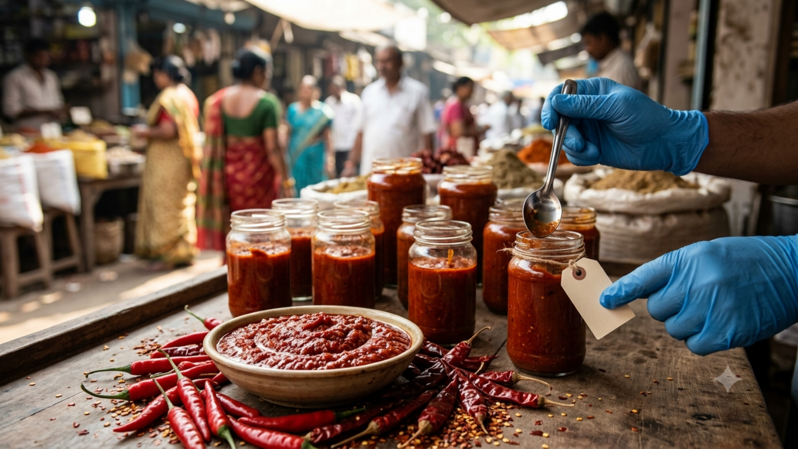 गुजरात में 700 किलोग्राम कथित मिलावटी लाल चटनी जब्त: खाद्य सुरक्षा पर चिंताएं बढ़ीं