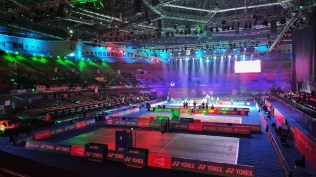 The Delhi Badminton World Championships have a tightrope walk over the next nine days, as India try to deliver a global event after a spray of criticism at January's India Open. (Express Photo by Abhinav Saha)