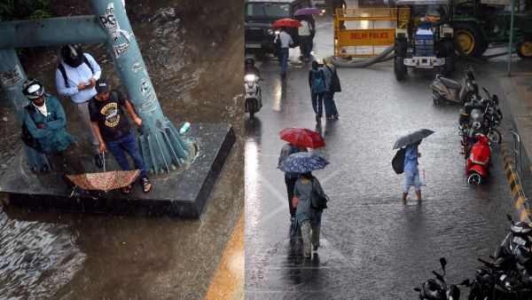 Rainfall in New Delhi on Monday. (Express Photo by Praveen Khanna)