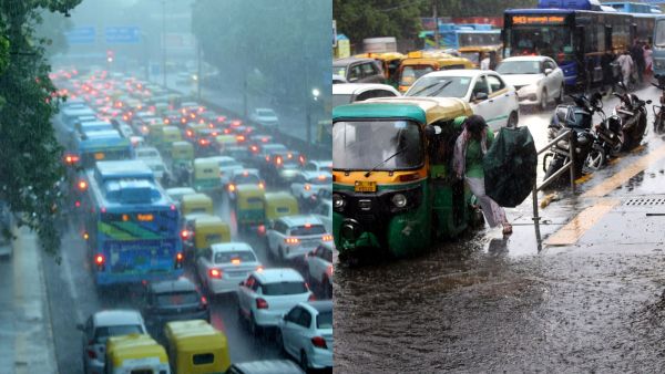 Rainfall in New Delhi on Monday. (Express Photo by Praveen Khanna)