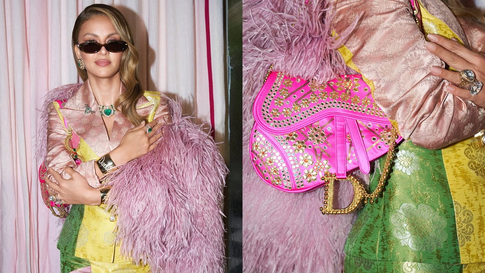 Natasha Poonawalla flaunts ultra-rare archival Gota Patti Dior saddle