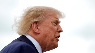 US President Donald Trump at Joint Base Andrews, Maryland, August 14, 2026. (REUTERS)