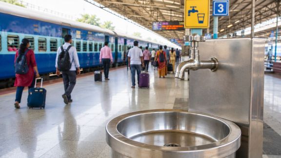 E. coli found in railway station drinking water, CAG flags norm violations (Image generated using AI)