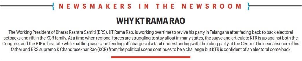 KT Rama Rao: ‘People are economically bankrupt and politicians are intellectually bankrupt. It’s a deadly cocktail’