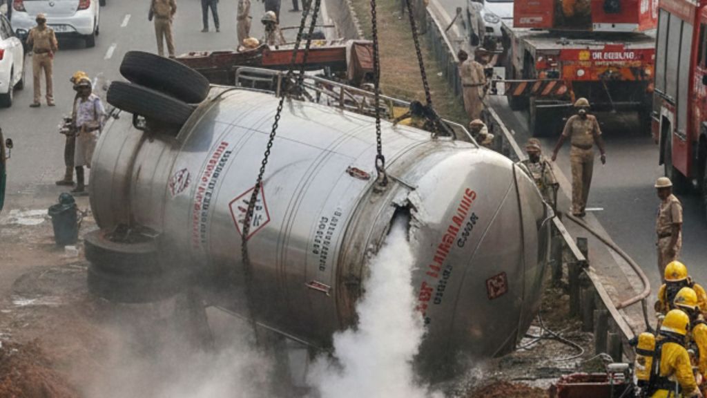 A senior factory inspection official said the deaths were caused by toxic gas emissions from the ship and that investigators were examining whether adequate safety measures were in place.