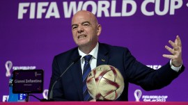 The failed private equity plan has resulted in a stunning collapse in Infantino's fortunes. (AP Photo)