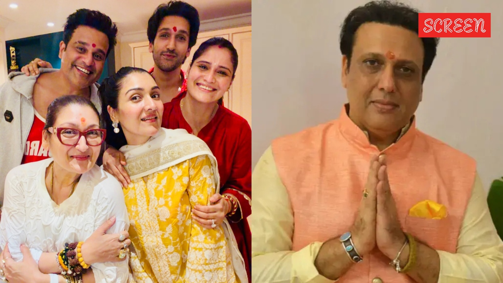 Sunita Ahuja celebrates Rakhi with Krushna Abhishek, Aarti; Govinda gives it a miss