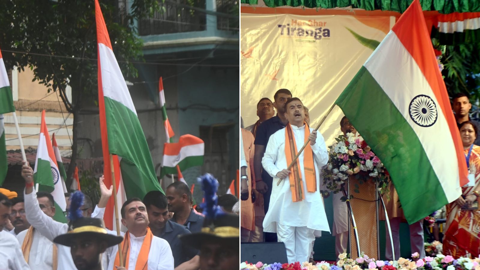 CM Suvendu Adhikari launches 'Har Ghar Tiranga' campaign in Bhabanipur, calls for 'nationalist awakening