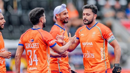 Harmanpreet Singh netted a brace as India started their men's Hockey World Cup campaign with a 3-1 win over Wales. (Hockey India Photo)