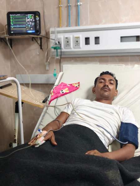 He was one of seven people on hunger strike at the Jaipal Singh Munda Stadium — the site of the growing protests against the irregularities.