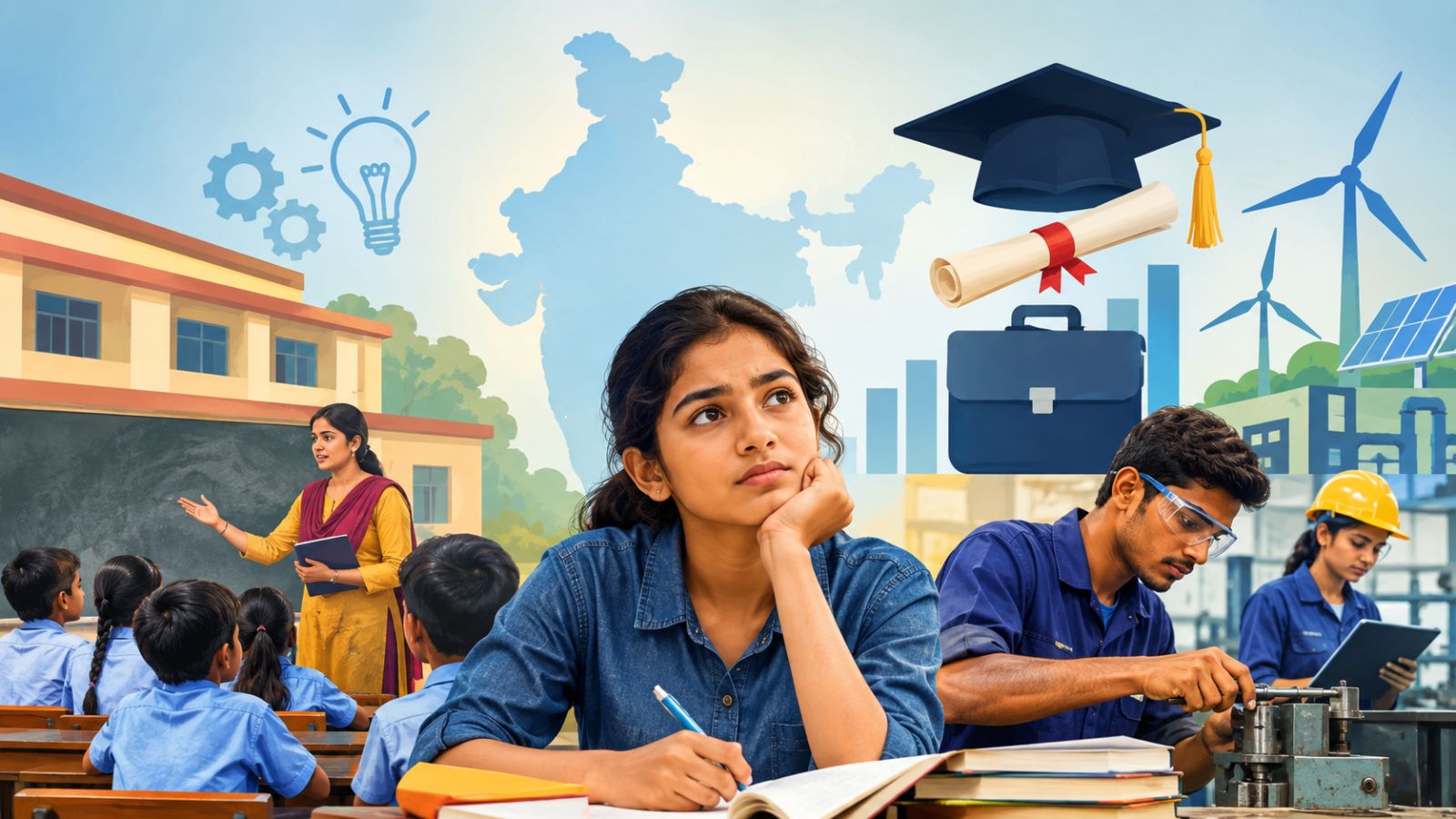 8.7 crore young Indians out of school and work: NITI Aayog’s plan to fix the gap