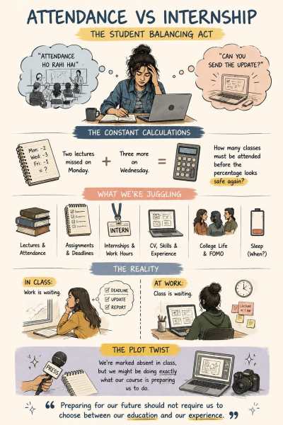 Attendance vs internship: The student balancing act