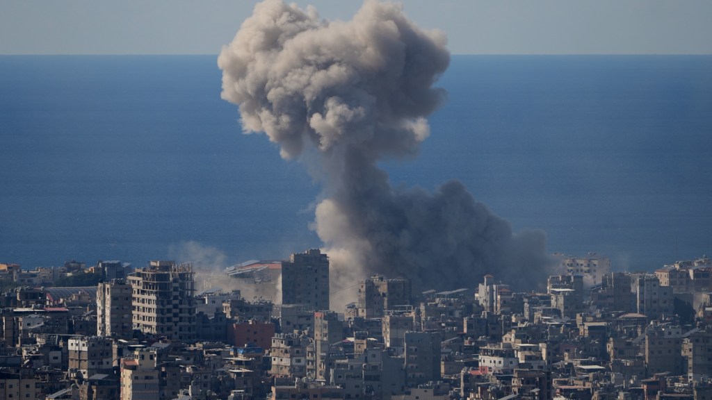 Israeli strikes target Al-Mansouri area near Tyre in southern Lebanon, state media reports. (AP Photo/ Representational)
