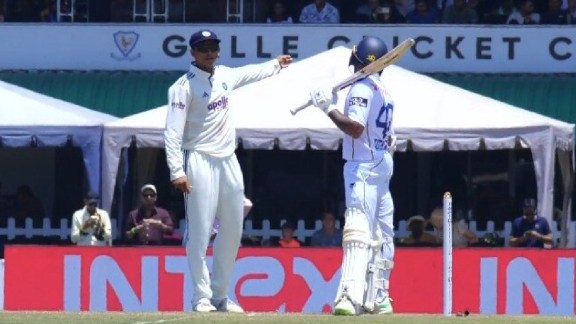 Dickwella, walking in with his team needing every bit of resistance it could muster on the fifth morning of the Galle Test, was not particularly interested in taking Jaiswal's bait.(CREIMAS)