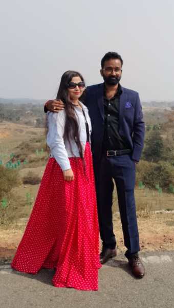 The couple- Ajit Keshari and his wife Neha Keshari, who cleared JPSC 14th prelims