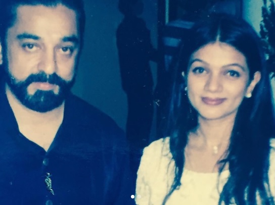 Kamal Haasan and Prachee Shah Pandya during the making of Hey Ram