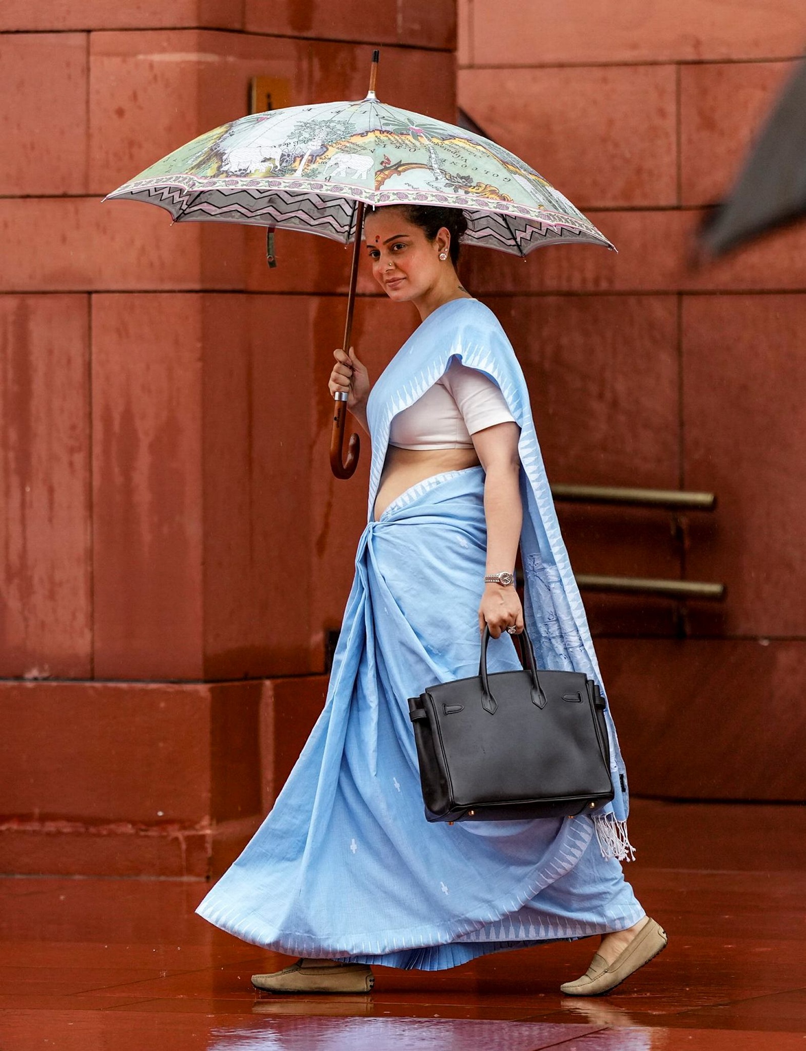 Kangana Ranaut Parliament look