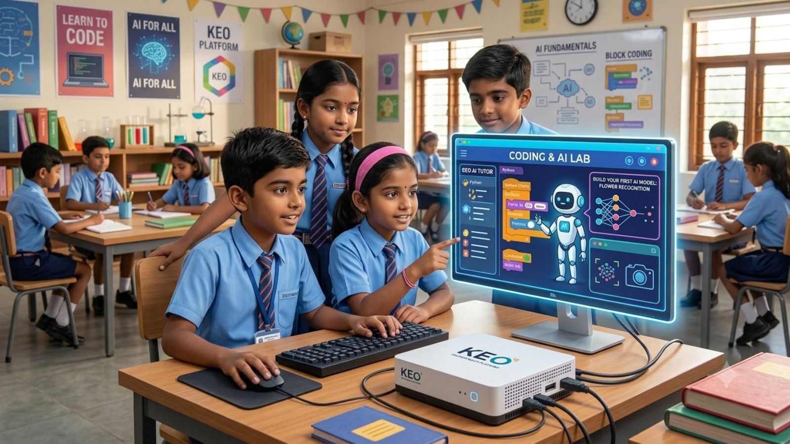 कर्नाटक सरकार ने लॉन्च किया KEO AI कंप्यूटर: सरकारी स्कूलों में डिजिटल क्रांति की शुरुआत