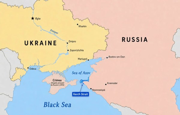 Russia-Ukraine, UPSC Key, Strait, Kerch Strait, conflict, 