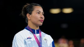Lovlina Borgohain won silver in women's 75kg at the 2026 Commonwealth Games. (PTI Photo)