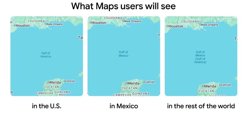 How Google Maps names disputed features.