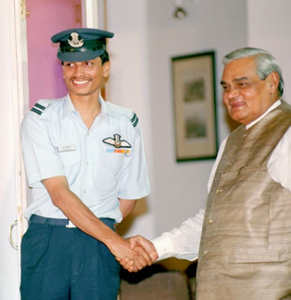 K Nachiketa Rao with Prime Minister Atal Bihari Vajpayee