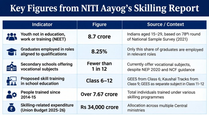 niti aayog report skill data