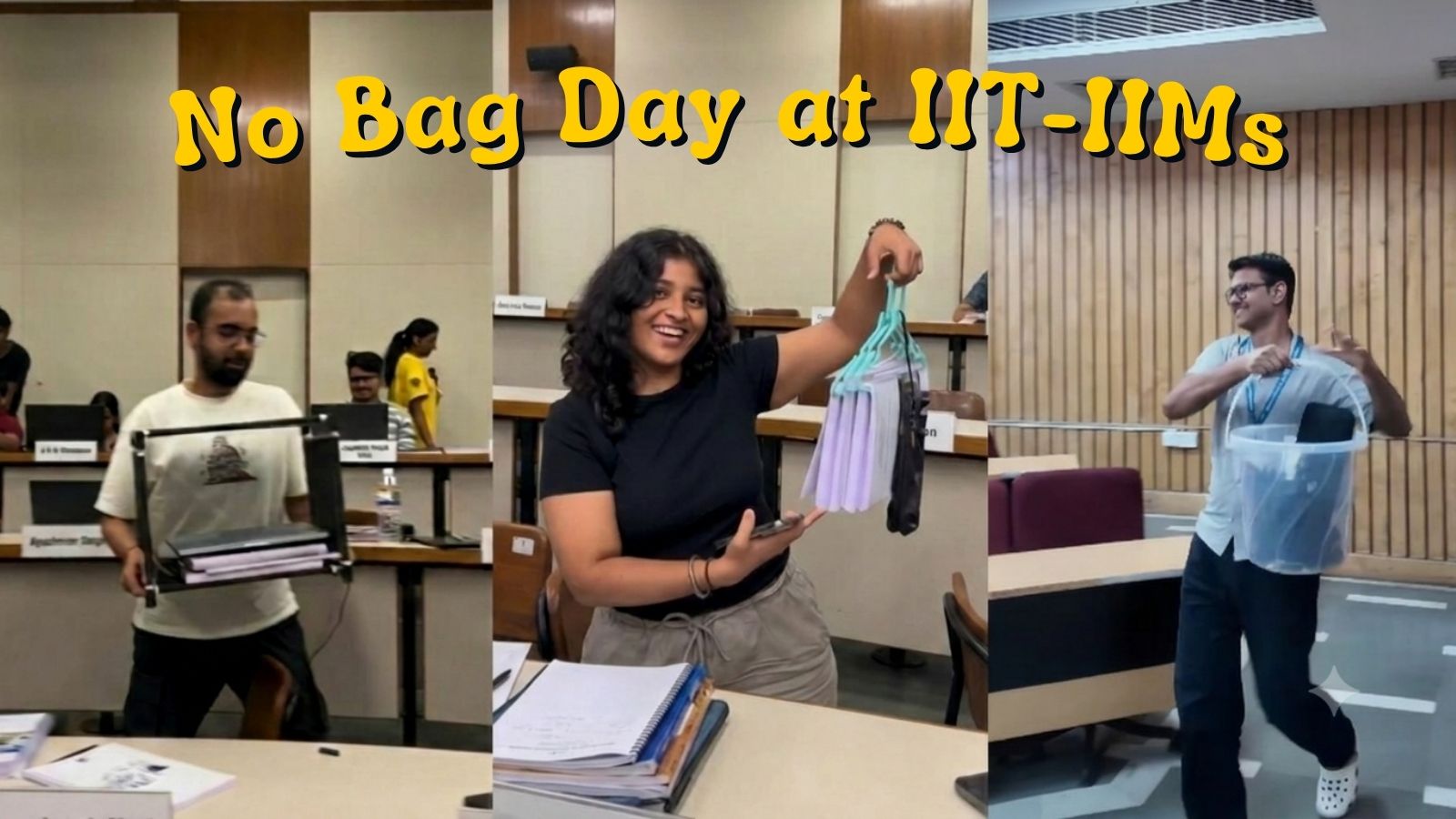 IITs and IIMs Adopt 'No-Bag Day' Trend for Student Well-being
