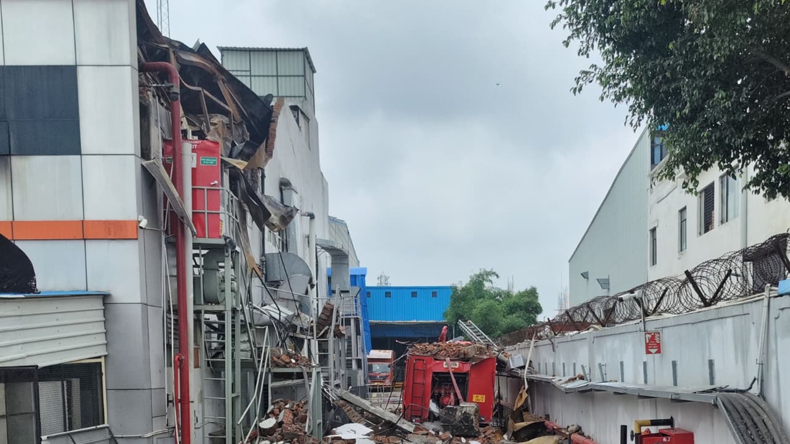 Greater Noida factory fire: 2 firefighters killed after wall collapse