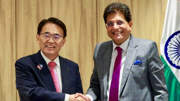 Piyush Goyal, India Japan trade deal review, Comprehensive Economic Partnership Agreement, India Japan trade deficit, Japanese investment in India 10 trillion yen, ToR trade talks, REACH regulations chemical export EU, India Japan startup round table, deeptech capital corridor, Indian Express business news